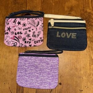 Modella Bags‎ Lot of 3 Zipper Makeup Bags